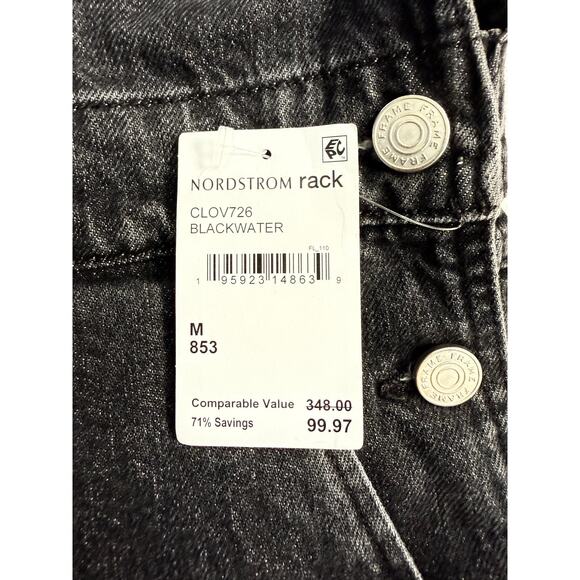 FRAME Overalls Women's Medium Blackwater Pure Classic Overall Denim Made USA - Picture 4 of 8